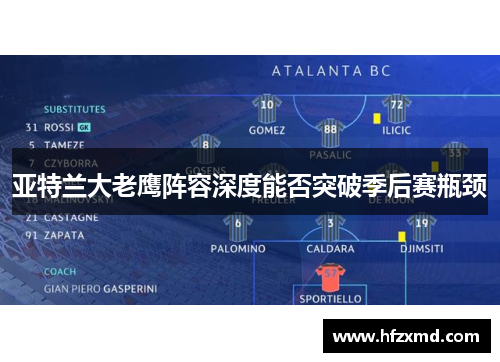 亚特兰大老鹰阵容深度能否突破季后赛瓶颈